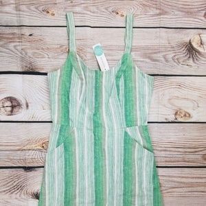 Pixley Stitch Fix Medium Green Striped Dress
